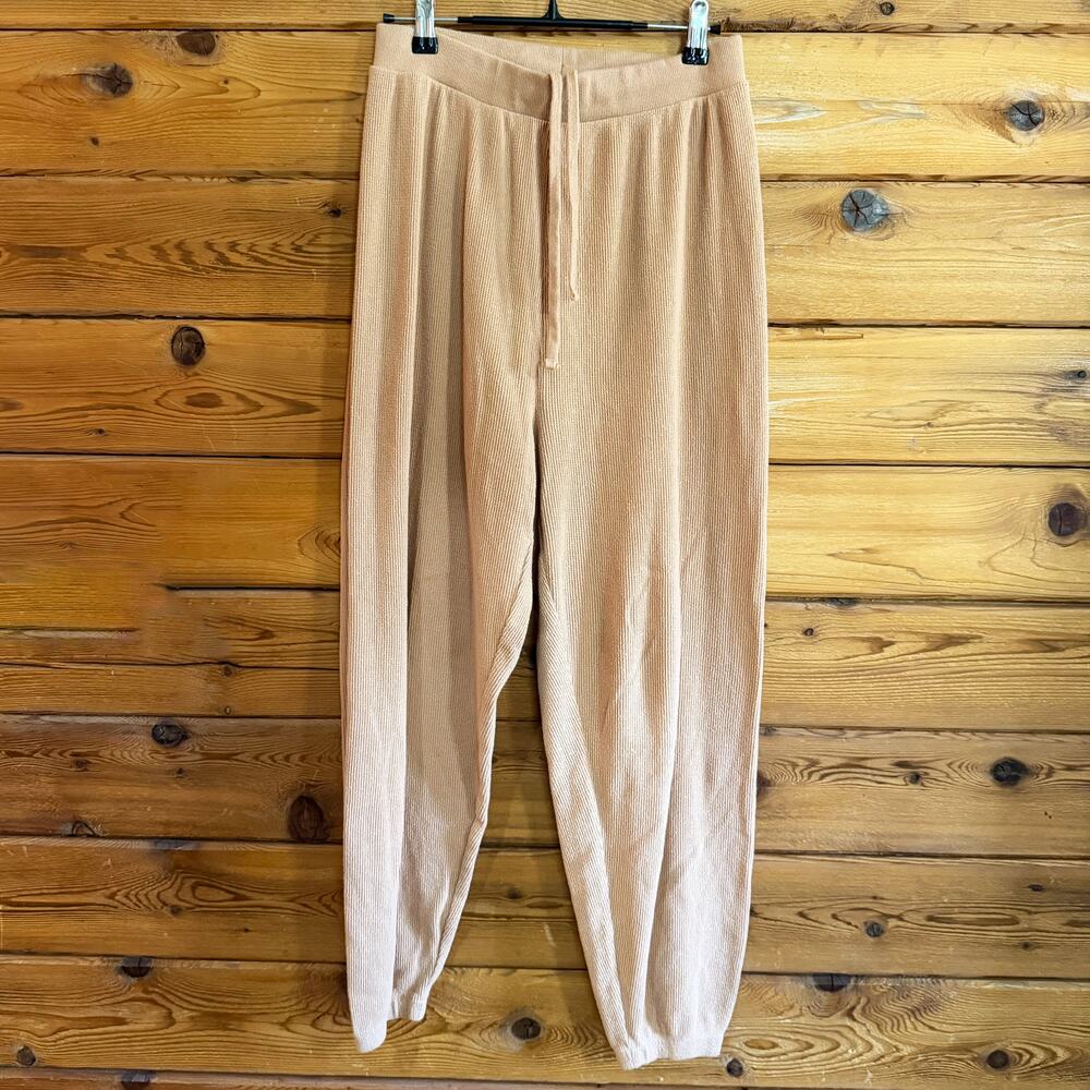 Skims Waffle Camel Tan Jogger Pants Medium